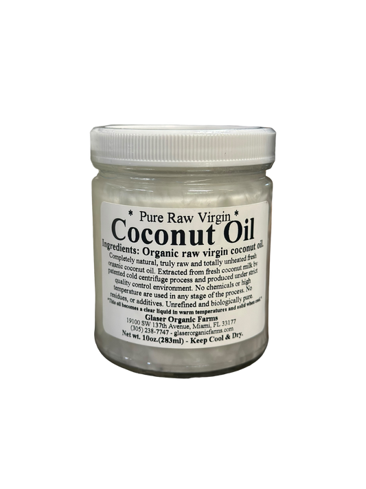 Raw virgin Coconut Oil 10 oz.